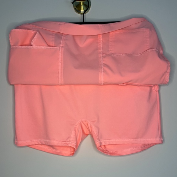 Neon Pink Skirt with Built-in Shorts - Picture 7 of 9
